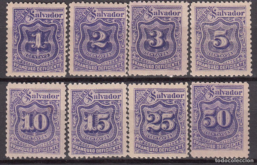 Sellos: Salvador Tasa Yvert 25/32 * Mh