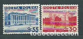 Sellos: Polonia - Correo 1936 Yvert 390A/B * Mh