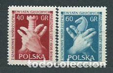 Stamps: Polonia - Correo 1956 Yvert 845/6 * Mh Ajedrez