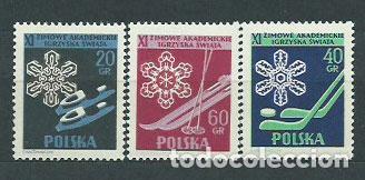 Stamps: Polonia - Correo 1956 Yvert 852/4 * Mh Deportes