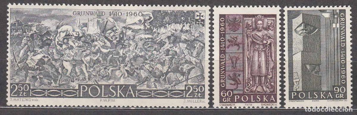 Stamps: Polonia - Correo 1960 Yvert 1039/41 * Mh