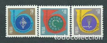 Stamps: Polonia - Correo 1961 Yvert 1106/8 * Mh