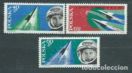 Stamps: Polonia - Correo 1963 Yvert 1281/3 ** Mnh Astrofilatelia