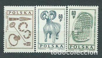 Francobolli: Polonia - Correo 1966 Yvert 1579/81 ** Mnh Arqueologia