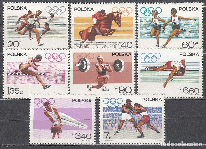Francobolli: Polonia - Correo 1967 Yvert 1616/23 * Mh Deportes