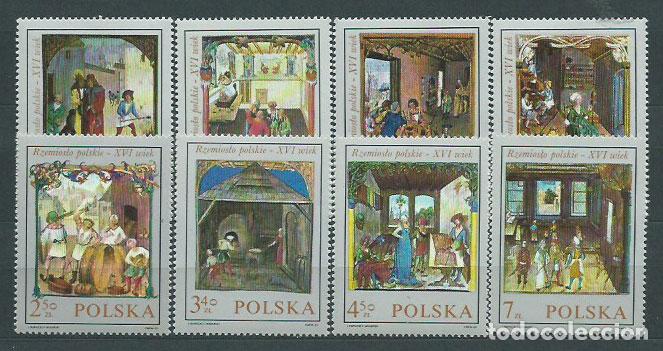 Francobolli: Polonia - Correo 1969 Yvert 1813/20 ** Mnh Pinturas