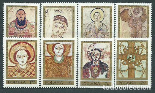 Francobolli: Polonia - Correo 1971 Yvert 1917/24 ** Mnh Arqueologia