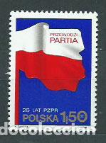 Francobolli: Polonia - Correo 1973 Yvert 2129 ** Mnh Bandera