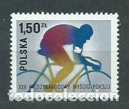 Francobolli: Polonia - Correo 1977 Yvert 2333 ** Mnh Deportes . Cicilsmo