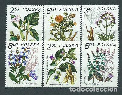 Stamps: Polonia - Correo 1980 Yvert 2523/8 ** Mnh Flores