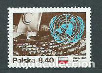 Stamps: Polonia - Correo 1980 Yvert 2530 ** Mnh Naciones Unidas