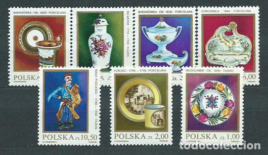 Stamps: Polonia - Correo 1982 Yvert 2608/13 ** Mnh Porcelanas