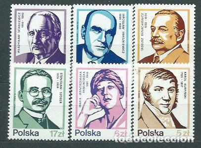 Briefmarken: Polonia - Correo 1983 Yvert 2669/74 ** Mnh Personajes