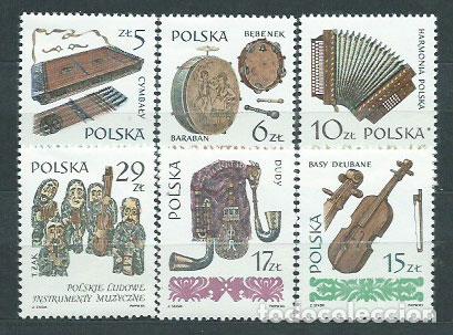 Briefmarken: Polonia - Correo 1984 Yvert 2711/6 ** Mnh Intrumentos Musicales