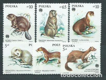 Briefmarken: Polonia - Correo 1984 Yvert 2758/63 ** Mnh Fauna.