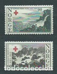 Briefmarken: Noruega - Correo 1965 Yvert 484/5 ** Mnh Cruz Roja