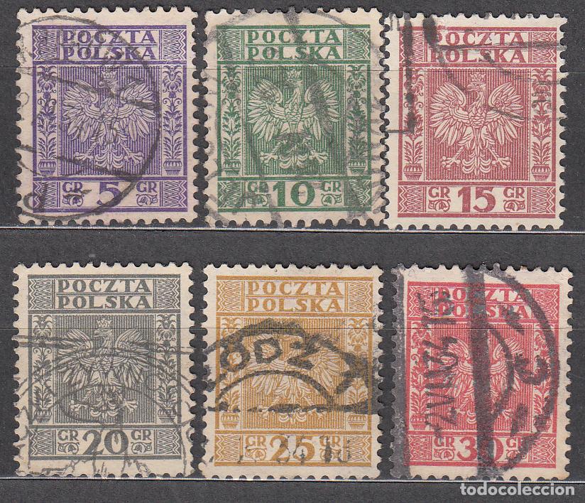 Briefmarken: Polonia Correo 1932 Yvert 356/61 usado