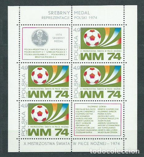 Briefmarken: Polonia - Hojas Yvert 66 ** Mnh F&uacute;tbol