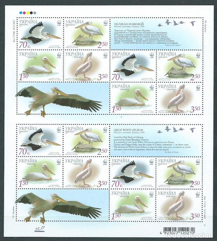 Selos: Ukrania - Correo Yvert 822/5 Hojitas ** Mnh Fauna aves