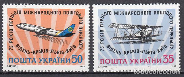 Selos: Ukrania - Correo Yvert 188/89 ** Mnh Aviones