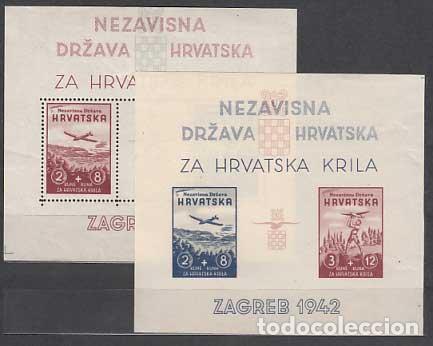Timbres: Croacia - Hojas Yvert 1/2 ** Mnh Avi&oacute;n