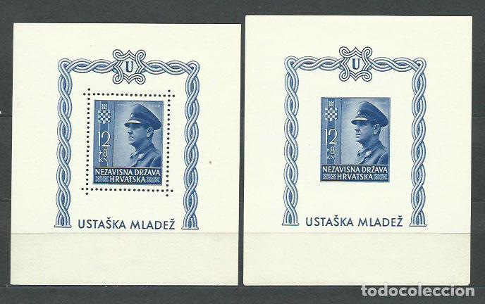Timbres: Croacia - Hojas Yvert 6 dentada y sin dentar ** Mnh