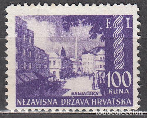 Timbres: Croacia Correo 1942 Yvert 57 (*) Mng Exposici&oacute;n Filatelica