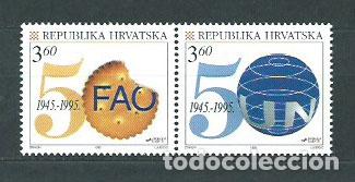 Timbres: Croacia - Correo 1995 Yvert 322/3 ** Mnh