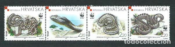 Sellos: Croacia - Correo 1999 Yvert 470/3 ** Mnh Fauna Serpientes