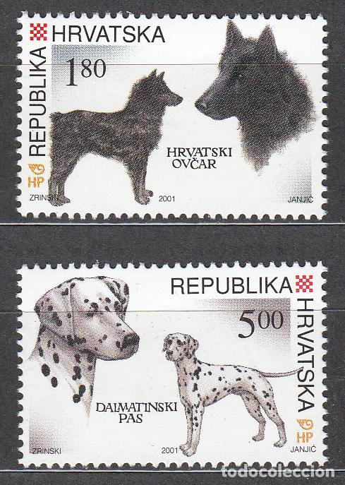 Francobolli: Croacia Correo 2001 Yvert 549/50 ** Mnh Fauna - Perros