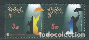 Francobolli: Croacia - Correo 2002 Yvert 575/6 ** Mnh Europa