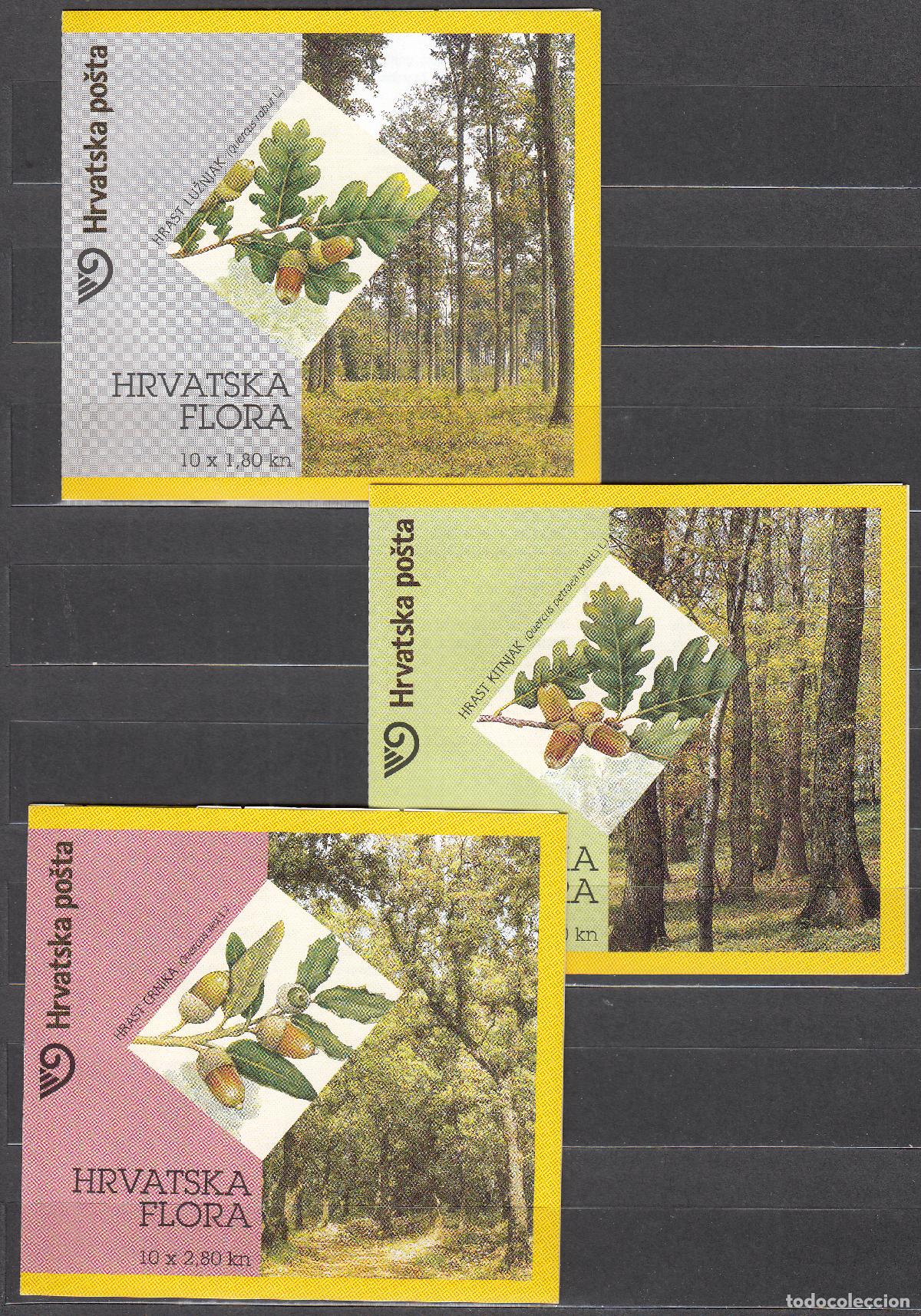 Francobolli: Croacia Correo 2002 Yvert 580/82 Carnet ** Mnh Flores