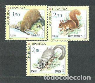 Francobolli: Croacia - Correo 2003 Yvert 618/20 ** Mnh Fauna Roedores