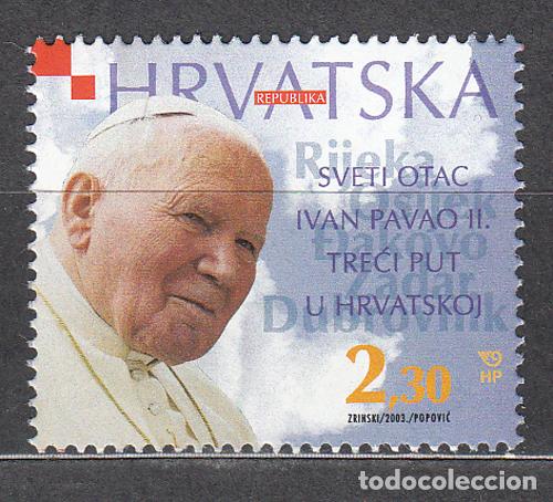 Francobolli: Croacia Correo 2003 Yvert 617 ** Mnh Papa Juan Pablo II