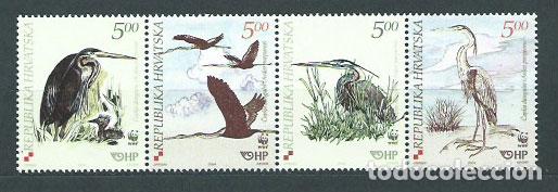 Francobolli: Croacia - Correo 2004 Yvert 632/5 ** Mnh Fauna Aves