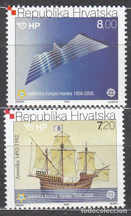 Francobolli: Croacia Correo 2005 Yvert 689/90 ** Mnh Barcos