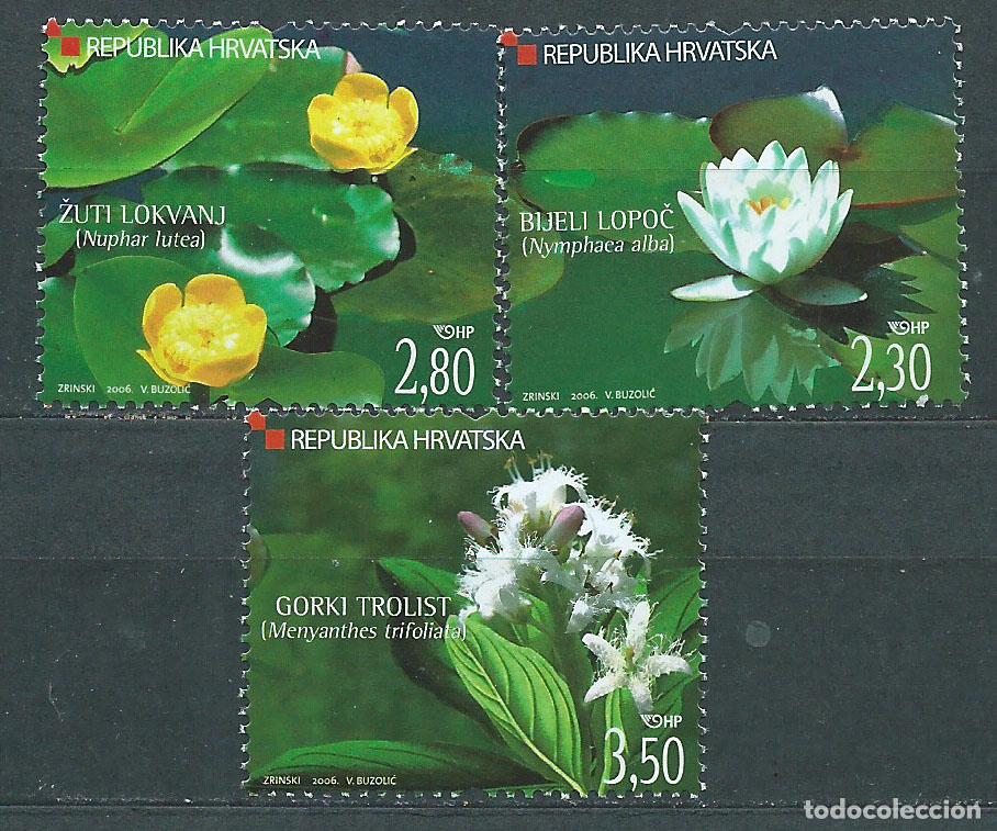 Francobolli: Croacia Correo 2006 Yvert 734/36 ** Mnh Flores