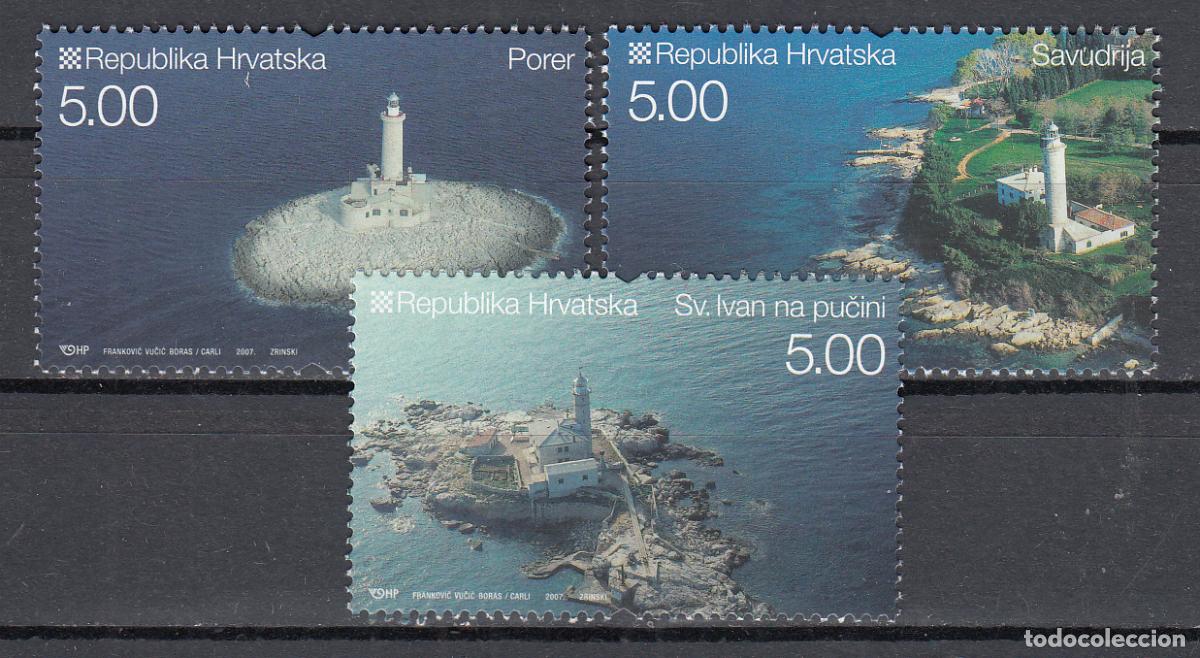 Francobolli: Croacia - Correo 2007 Yvert 769/71 ** Mnh Faros