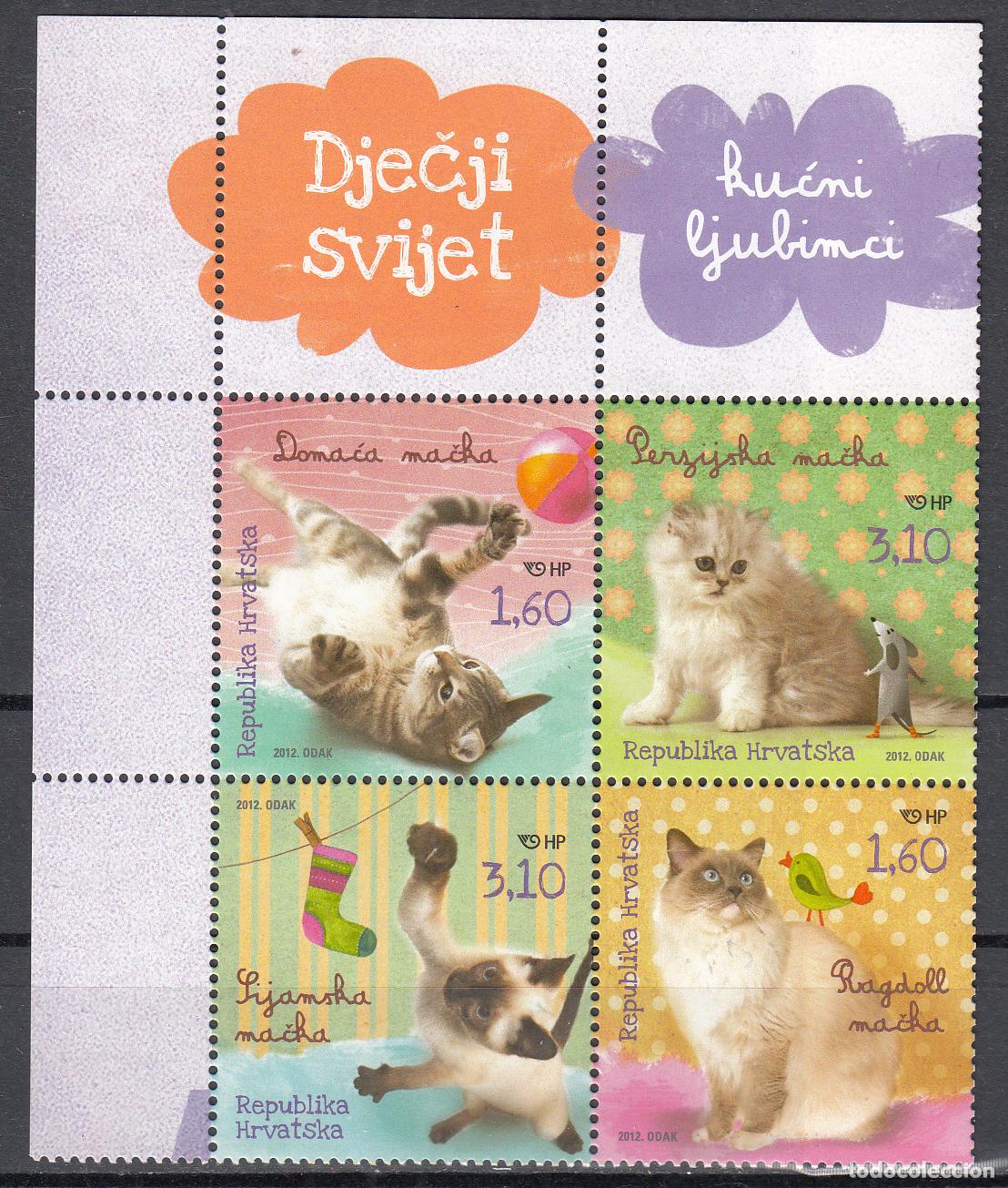 Stamps: Croacia Correo 2012 Yvert 952/55 ** Mnh Fauna - Gatos