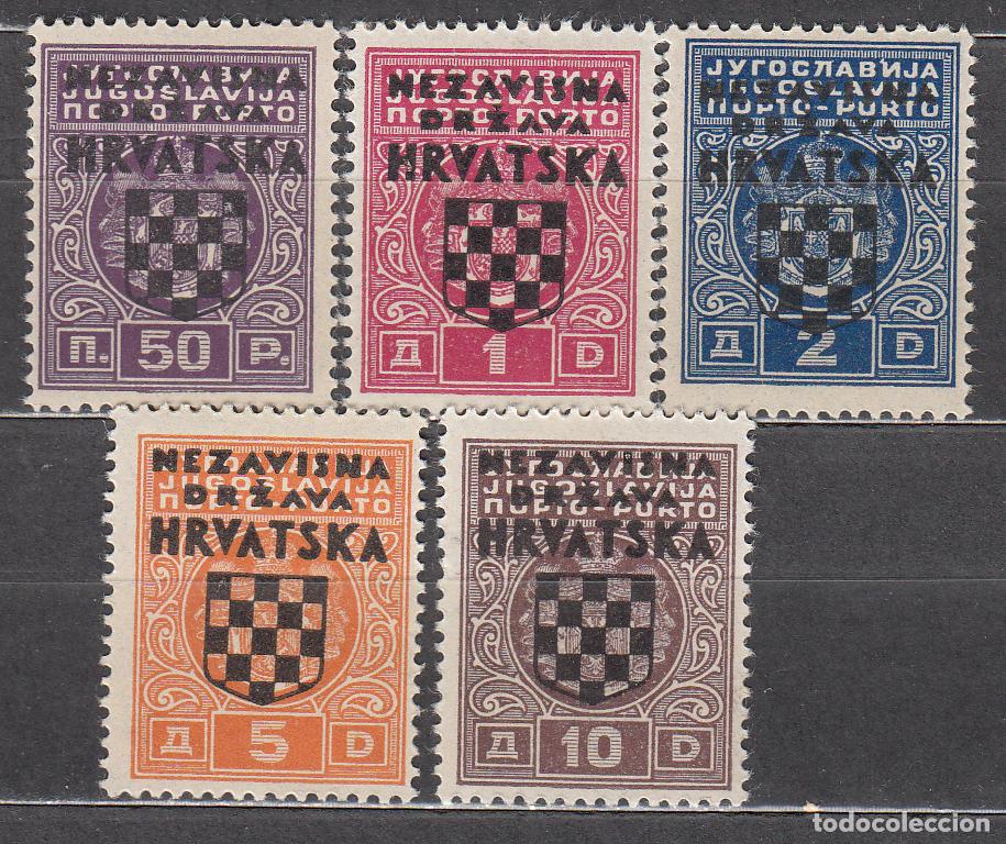 Stamps: Croacia Tasa Yvert 1/5 * Mh