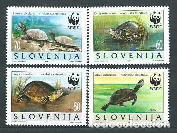 Stamps: Eslovenia - Correo 1996 Yvert 122/5 Fauna WWF ** Mnh
