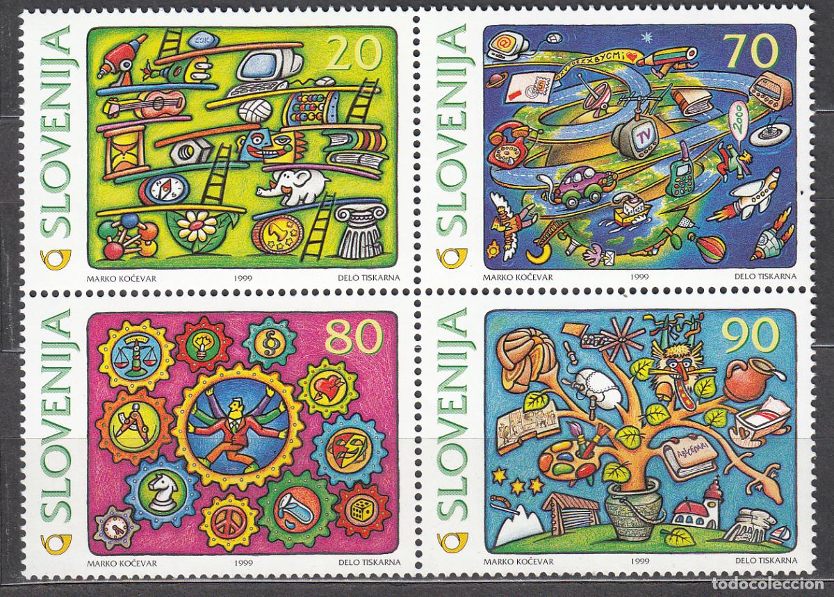 Timbres: Eslovenia Correo 1999 Yvert 249/52 ** Mnh Milinario