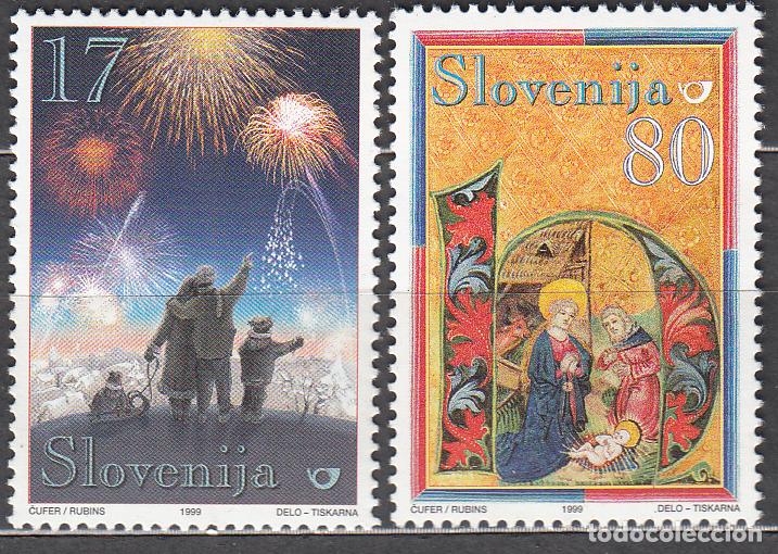 Timbres: Eslovenia Correo 1999 Yvert 253/54 ** Mnh Navidad