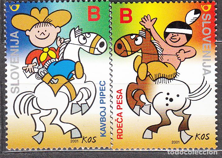 Timbres: Eslovenia Correo 2001 Yvert 323/24 ** Mnh Dibujos Animados