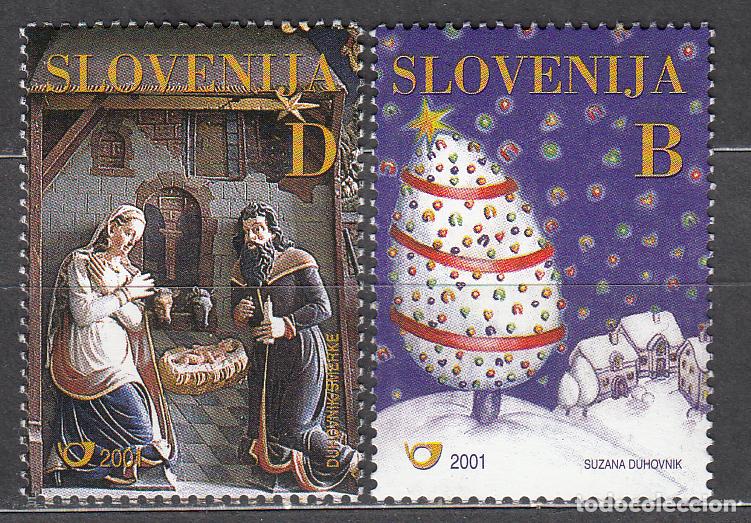 Timbres: Eslovenia Correo 2001 Yvert 342/43 ** Mnh Navidad