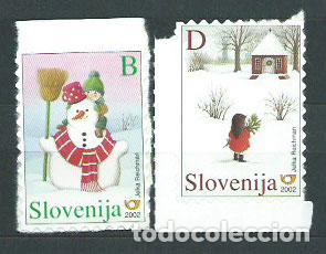 Timbres: Eslovenia - Correo 2002 Yvert 377/8 ** Mnh Navidad