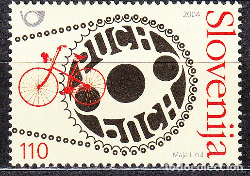 Timbres: Eslovenia Correo 2004 Yvert 437 ** Mnh Bicicleta