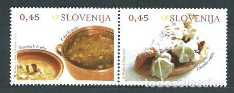 Timbres: Eslovenia - Correo 2007 Yvert 600/1 ** Mnh Gastronom&iacute;a