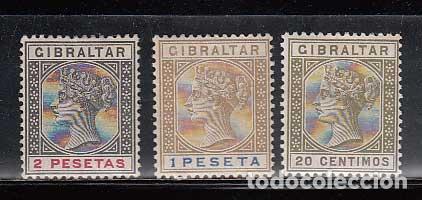 Timbres: Gibraltar - Correo 1895 Yvert 30/2 * Mh