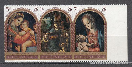 Stamps: Gibraltar - Correo 1969 Yvert 228/30 ** Mnh Navidad